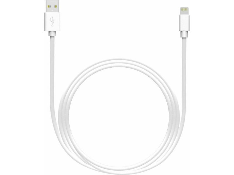LAMTECH LAM441013 Regular USB to Lightning Cable Λευκό 2m 0035981 LAMTECH LAM441013 Regular USB to Lightning Cable Λευκό 2m 0035981