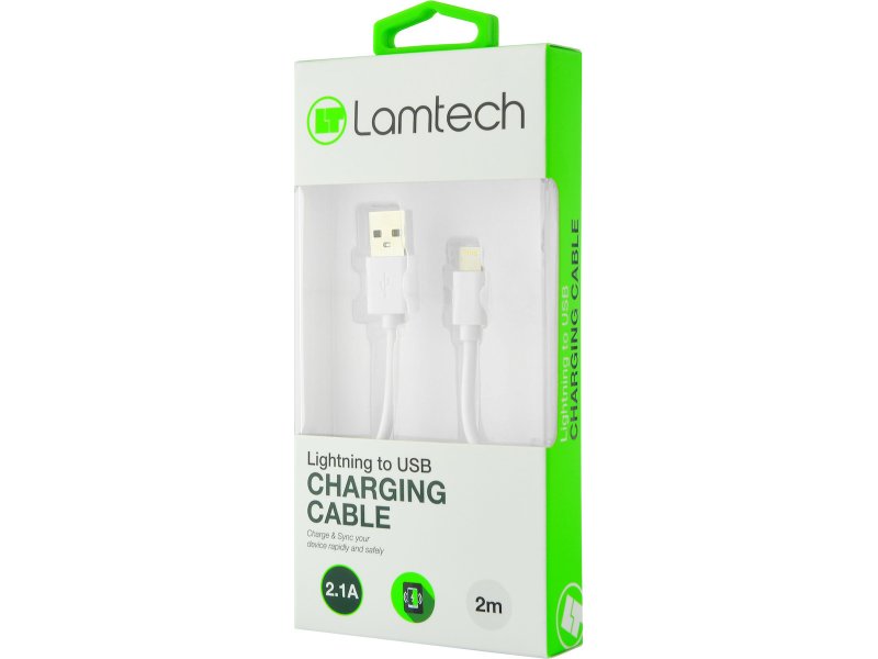 LAMTECH LAM441013 Regular USB to Lightning Cable Λευκό 2m 0035981 LAMTECH LAM441013 Regular USB to Lightning Cable Λευκό 2m 0035981