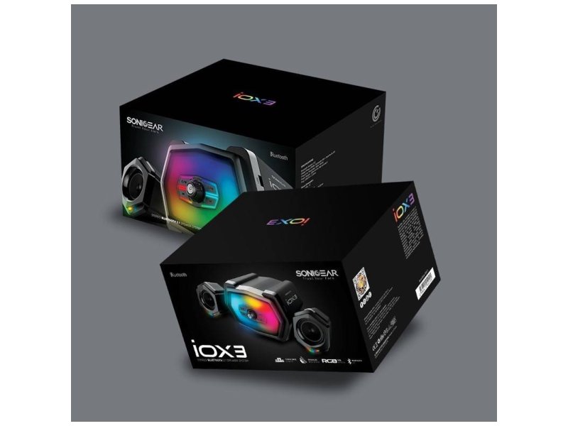 SONIC GEAR IOX 3 Ηχεία Υπολογιστή 2.1 με RGB Φωτισμό και Bluetooth Ισχύος 12W σε Μαύρο Χρώμα 0036012 SONIC GEAR IOX 3 Ηχεία Υπολογιστή 2.1 με RGB Φωτισμό και Bluetooth Ισχύος 12W σε Μαύρο Χρώμα 0036012