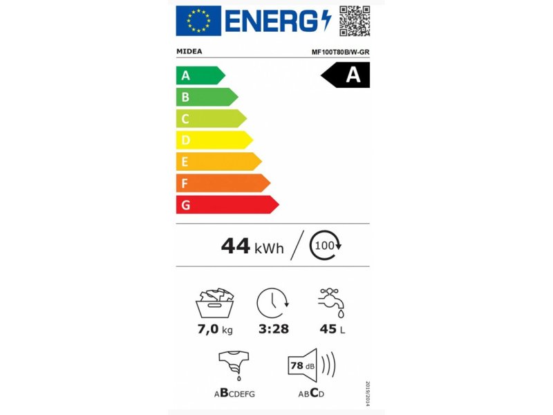 MIDEA MF100T80B/W-GR Πλυντήριο Ρούχων Άνω Φόρτωσης 8 kg 1300rpm 0036014 MIDEA MF100T80B/W-GR Πλυντήριο Ρούχων Άνω Φόρτωσης 8 kg 1300rpm 0036014