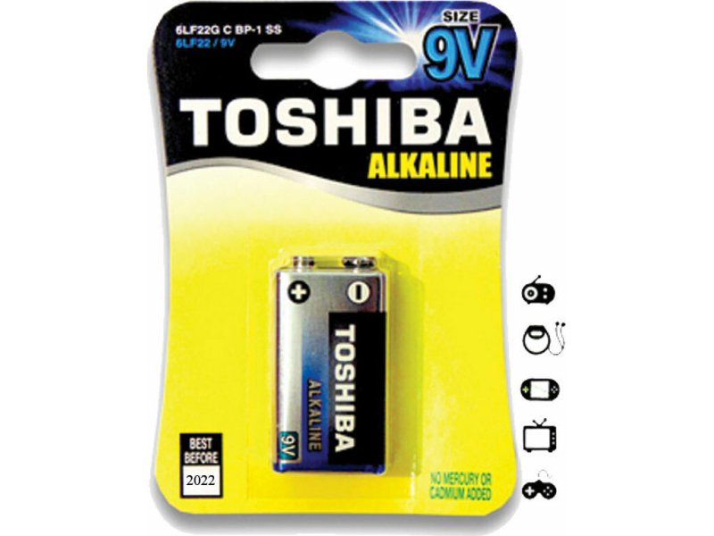 TOSHIBA 6LR61GCP BP-1 9V Αλκαλικές Μπαταρίες (τ-0152653) 0036096 TOSHIBA 6LR61GCP BP-1 9V Αλκαλικές Μπαταρίες (τ-0152653) 0036096