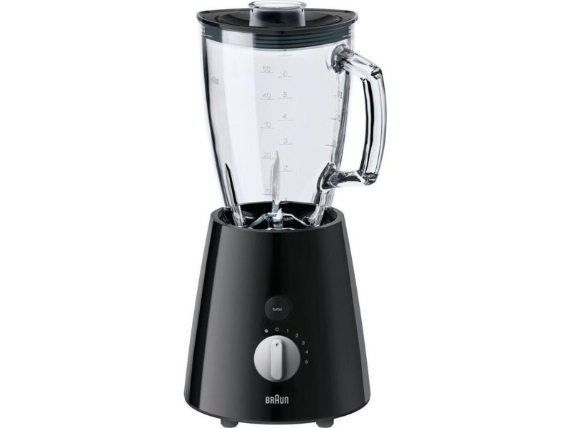 BRAUN JB3060BK TRIBUTE Type 6186 Μπλέντερ για Smoothies με Γυάλινη Κανάτα 1.75lt 800W Μαύρο 0036280 BRAUN JB3060BK TRIBUTE Type 6186 Μπλέντερ για Smoothies με Γυάλινη Κανάτα 1.75lt 800W Μαύρο 0036280