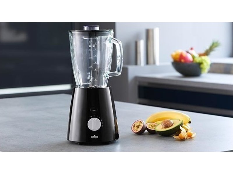 BRAUN JB3060BK TRIBUTE Type 6186 Μπλέντερ για Smoothies με Γυάλινη Κανάτα 1.75lt 800W Μαύρο 0036280 BRAUN JB3060BK TRIBUTE Type 6186 Μπλέντερ για Smoothies με Γυάλινη Κανάτα 1.75lt 800W Μαύρο 0036280