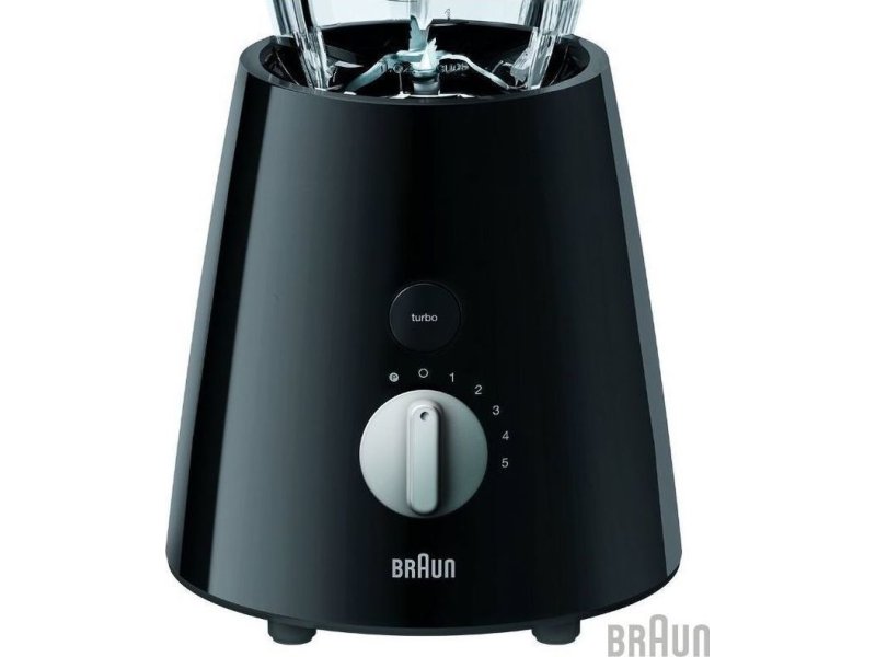 BRAUN JB3060BK TRIBUTE Type 6186 Μπλέντερ για Smoothies με Γυάλινη Κανάτα 1.75lt 800W Μαύρο 0036280 BRAUN JB3060BK TRIBUTE Type 6186 Μπλέντερ για Smoothies με Γυάλινη Κανάτα 1.75lt 800W Μαύρο 0036280