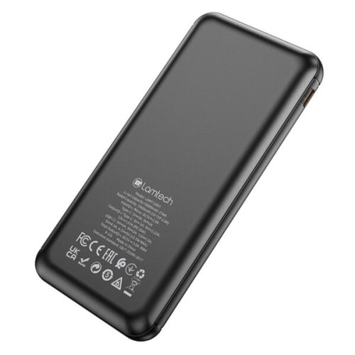 LAMTECH LAM112891 Powerbank 10000MAH QC3,0+PD20W BLACK 0036349
