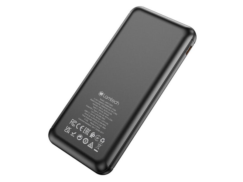 LAMTECH LAM112891 Powerbank 10000MAH QC3,0+PD20W BLACK 0036349 LAMTECH LAM112891 Powerbank 10000MAH QC3,0+PD20W BLACK 0036349