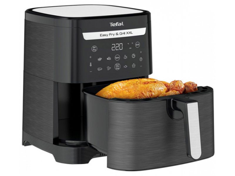 TEFAL EY8018 Easy Fry & Grill XXL Μαύρο Φριτέζα Αέρος 6.5lt με Αποσπώμενο Κάδο 0036543 TEFAL EY8018 Easy Fry & Grill XXL Μαύρο Φριτέζα Αέρος 6.5lt με Αποσπώμενο Κάδο 0036543
