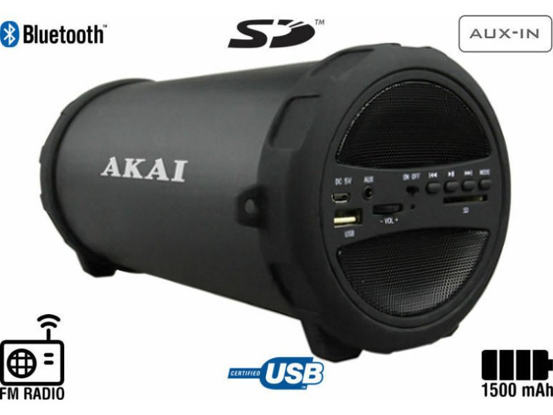 AKAI ABTS-11B Bluetooth Ηχείο 0036581 AKAI ABTS-11B Bluetooth Ηχείο 0036581