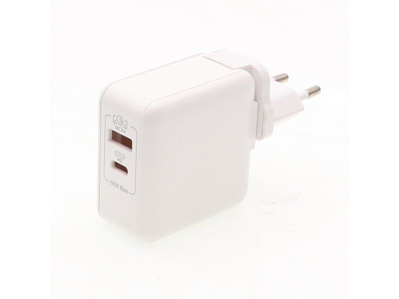 LAMTECH (LAM023558) Φορτιστής Χωρίς Καλώδιο με Θύρα USB-A και Θύρα USB-C 65W Power Delivery / Quick Charge 3.0 Λευκός 0036621 LAMTECH (LAM023558) Φορτιστής Χωρίς Καλώδιο με Θύρα USB-A και Θύρα USB-C 65W Power Delivery / Quick Charge 3.0 Λευκός 0036621