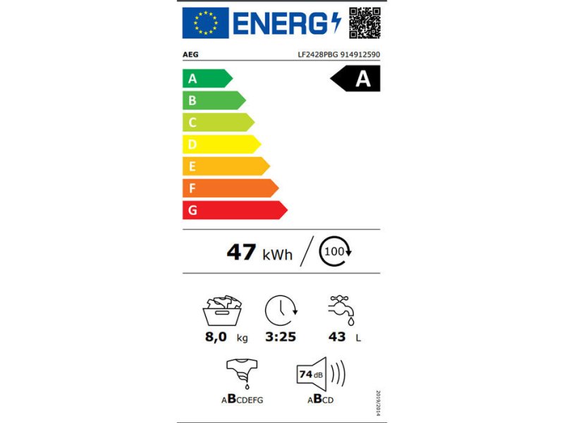 AEG LF2428PBG Πλυντήριο Ρούχων 8kg 1200rpm 0036752 AEG LF2428PBG Πλυντήριο Ρούχων 8kg 1200rpm 0036752