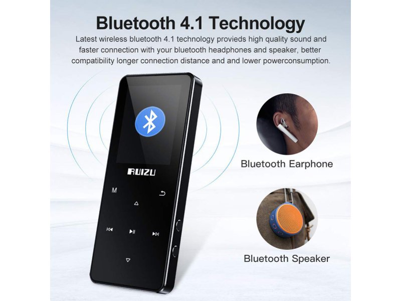 RUIZU MP3 player D51 με ηχείο, 1.8 RUIZU MP3 player D51 με ηχείο, 1.8