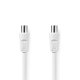 NEDIS CSGL40000WT30 Καλώδιο κεραίας RF αρσ. - RF θηλ. 90dB, 3m σε λευκό χρώμα 0036890 NEDIS CSGL40000WT30 Καλώδιο κεραίας RF αρσ. - RF θηλ. 90dB, 3m σε λευκό χρώμα 0036890