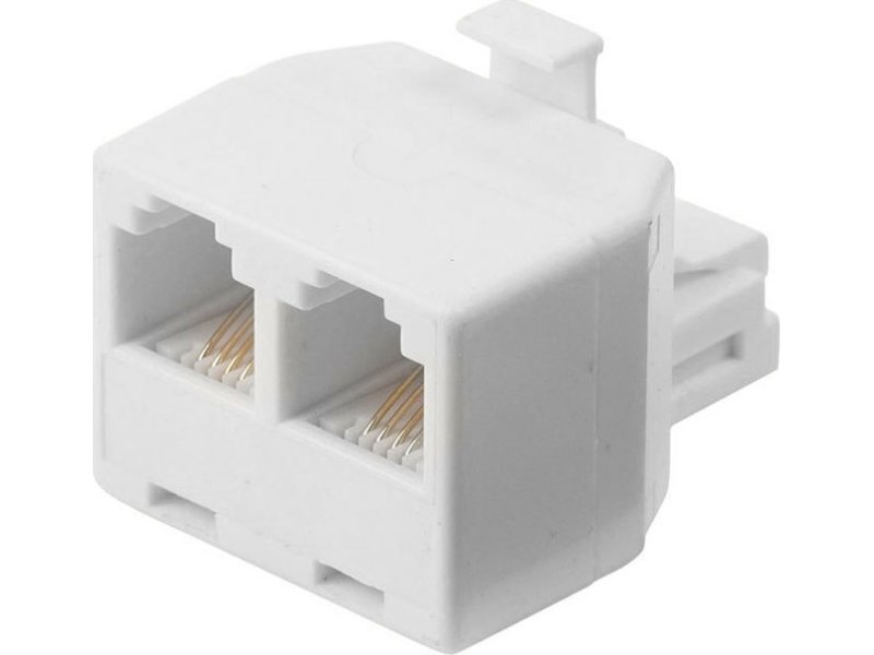 NEDIS TCGP90995WT Ταφ RJ11 6x4, 1 αρσ. - 2 θηλ 0036987 NEDIS TCGP90995WT Ταφ RJ11 6x4, 1 αρσ. - 2 θηλ 0036987