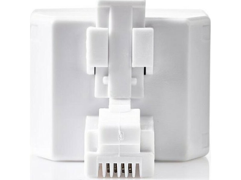 NEDIS TCGP90995WT Ταφ RJ11 6x4, 1 αρσ. - 2 θηλ 0036987 NEDIS TCGP90995WT Ταφ RJ11 6x4, 1 αρσ. - 2 θηλ 0036987