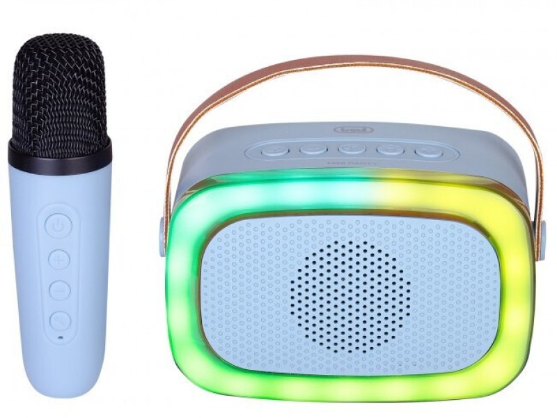 TREVI XR-8A01BL Φορητό μίνι ηχοσύστημα καραόκε 10W με ασύρματο μικρόφωνο Mπλέ 0037126 TREVI XR-8A01BL Φορητό μίνι ηχοσύστημα καραόκε 10W με ασύρματο μικρόφωνο Mπλέ 0037126
