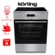 KORTING KEC6C60XPC Κουζίνα 71lt με Κεραμικές Εστίες Π60εκ. Inox 0037155 KORTING KEC6C60XPC Κουζίνα 71lt με Κεραμικές Εστίες Π60εκ. Inox 0037155