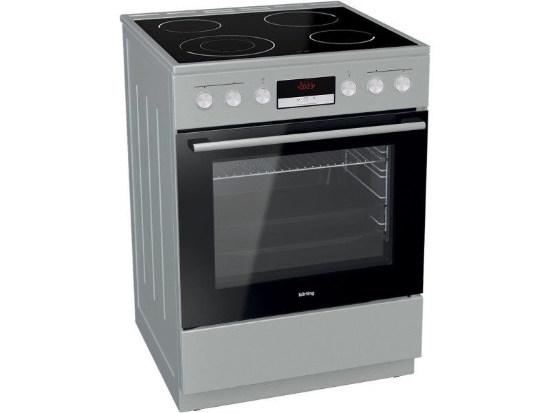 KORTING KEC6C60XPC Κουζίνα 71lt με Κεραμικές Εστίες Π60εκ. Inox 0037155 KORTING KEC6C60XPC Κουζίνα 71lt με Κεραμικές Εστίες Π60εκ. Inox 0037155