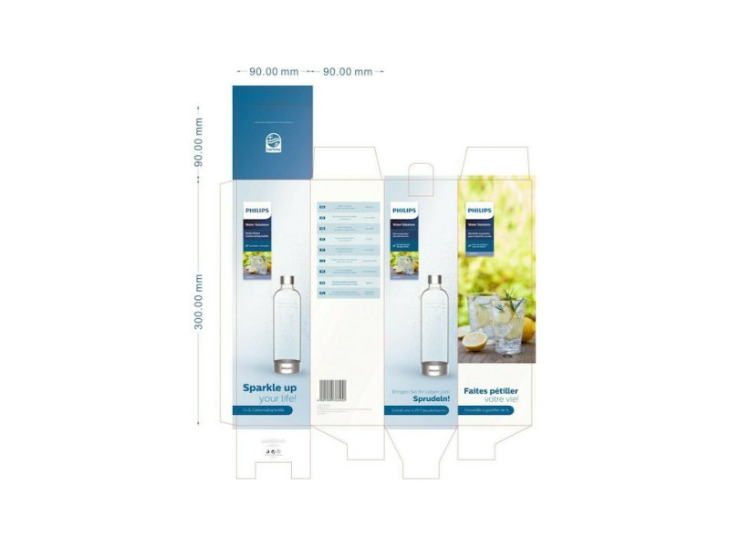 Philips ADD911GR/10 Μπουκάλι για Ανθαρακούχο Νερό 1Lt (BPA-free) Γκρι x 2 τεμ 0037358 Philips ADD911GR/10 Μπουκάλι για Ανθαρακούχο Νερό 1Lt (BPA-free) Γκρι x 2 τεμ 0037358