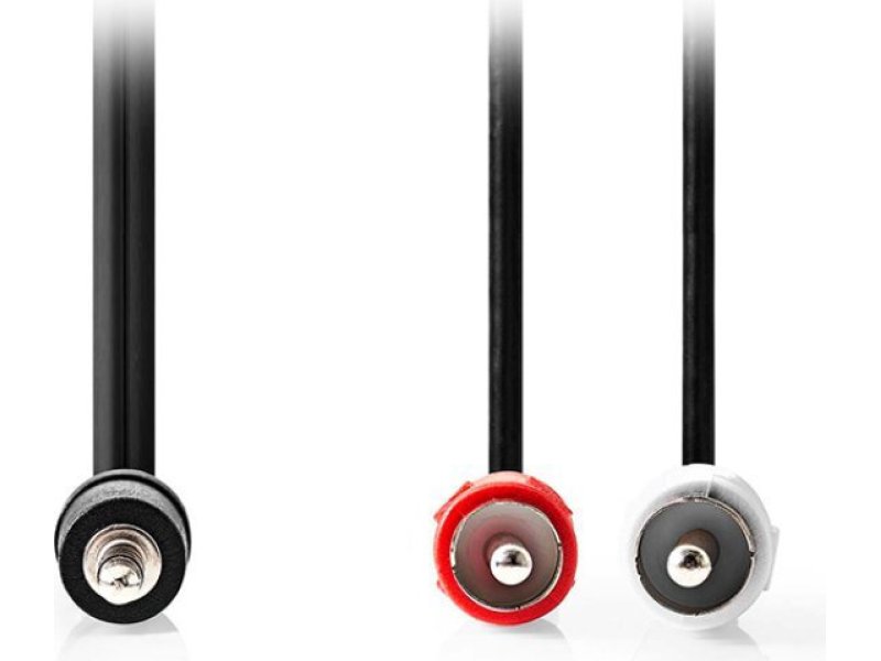NEDIS CAGL22200BK20 Καλώδιο ήχου 3,5mm αρσ. stereo - 2x RCA αρσ., 2.00m black 0037501 NEDIS CAGL22200BK20 Καλώδιο ήχου 3,5mm αρσ. stereo - 2x RCA αρσ., 2.00m black 0037501
