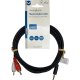 NEDIS CAGL22200BK20 Καλώδιο ήχου 3,5mm αρσ. stereo - 2x RCA αρσ., 2.00m black 0037501 NEDIS CAGL22200BK20 Καλώδιο ήχου 3,5mm αρσ. stereo - 2x RCA αρσ., 2.00m black 0037501