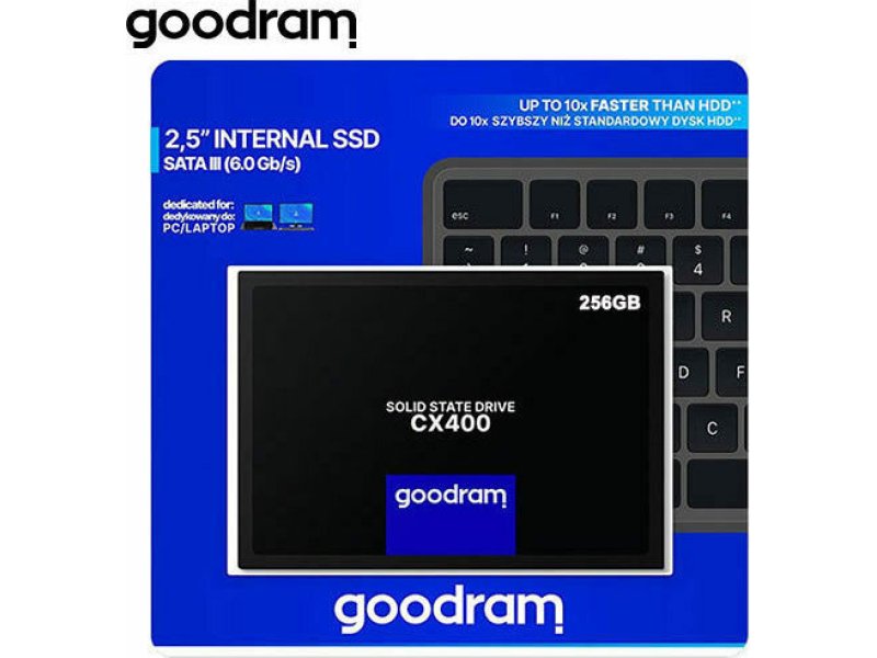 GOODRAM SSDPR-CX400-256 SSD CX400 256GB SATA III 2,5 GOODRAM SSDPR-CX400-256 SSD CX400 256GB SATA III 2,5