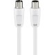 GOOBAY καλώδιο κεραίας αρσενικό σε θηλυκό 11515, <70dB, CCS, 15m, λευκό 0037592 GOOBAY καλώδιο κεραίας αρσενικό σε θηλυκό 11515, <70dB, CCS, 15m, λευκό 0037592