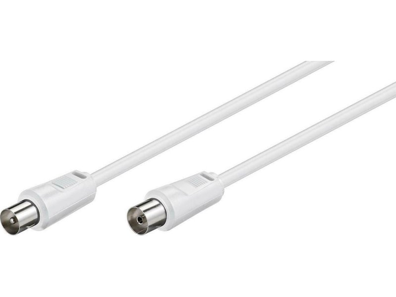GOOBAY καλώδιο κεραίας αρσενικό σε θηλυκό 11512, <70dB, CCS, 5m, λευκό 0037594 GOOBAY καλώδιο κεραίας αρσενικό σε θηλυκό 11512, <70dB, CCS, 5m, λευκό 0037594