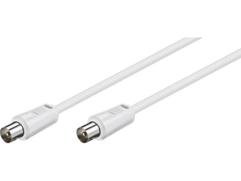 GOOBAY καλώδιο κεραίας αρσενικό 68147, <70dB, CCS, 2.5m, λευκό 0037596 GOOBAY καλώδιο κεραίας αρσενικό 68147, <70dB, CCS, 2.5m, λευκό 0037596