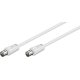 GOOBAY καλώδιο κεραίας αρσενικό 68147, <70dB, CCS, 2.5m, λευκό 0037596 GOOBAY καλώδιο κεραίας αρσενικό 68147, <70dB, CCS, 2.5m, λευκό 0037596