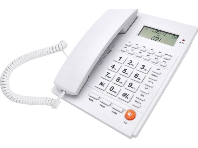 TELCO ΤΜ-PA117 Ενσύρματο Τηλέφωνο Γραφείου Λευκό 0037604 TELCO ΤΜ-PA117 Ενσύρματο Τηλέφωνο Γραφείου Λευκό 0037604