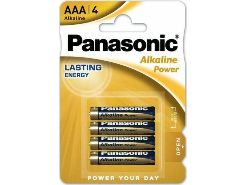 Panasonic LR03APB/4BP Alkaline Power Μπαταρίες AAA 1.5V 4τμχ 0037618 Panasonic LR03APB/4BP Alkaline Power Μπαταρίες AAA 1.5V 4τμχ 0037618