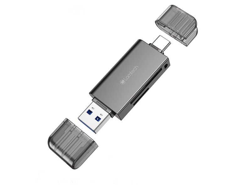 LAMTECH LAM113362 usb/type-c 3.0 card reader υψηλής ταχύτητας /μεταλλικό Γκρί 0037738 LAMTECH LAM113362 usb/type-c 3.0 card reader υψηλής ταχύτητας /μεταλλικό Γκρί 0037738