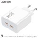 LAMTECH LAM113096 διπλή θύρα type-c FAST PD35W λευκό 0037739 LAMTECH LAM113096 διπλή θύρα type-c FAST PD35W λευκό 0037739
