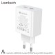 LAMTECH LAM113096 διπλή θύρα type-c FAST PD35W λευκό 0037739 LAMTECH LAM113096 διπλή θύρα type-c FAST PD35W λευκό 0037739