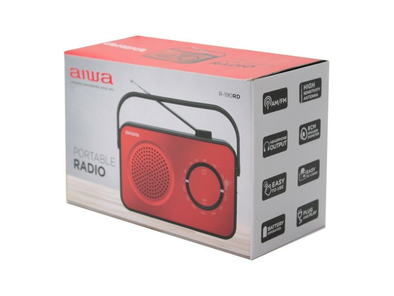 AIWA R-190RD Φορητό Ραδιόφωνο Ρεύματος / Μπαταρίας Κόκκινο 0037902 AIWA R-190RD Φορητό Ραδιόφωνο Ρεύματος / Μπαταρίας Κόκκινο 0037902