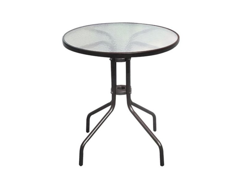 WOODWELL Balleno E2400W Τραπέζι Φ60cm Μεταλλικό Καφέ 0037950 WOODWELL Balleno E2400W Τραπέζι Φ60cm Μεταλλικό Καφέ 0037950