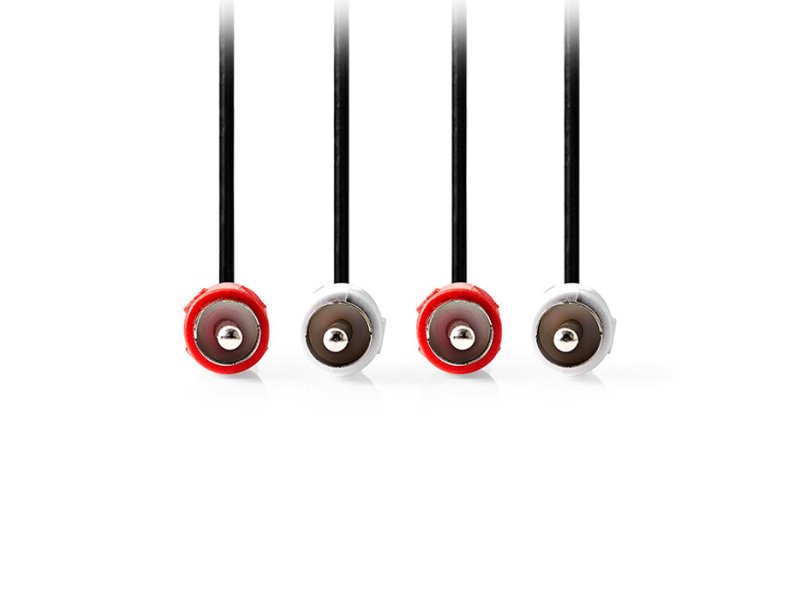 NEDIS CAGL24200BK20 καλώδιο 2x RCA αρσ. - 2x RCA αρσ., 2.00m. 0038265 NEDIS CAGL24200BK20 καλώδιο 2x RCA αρσ. - 2x RCA αρσ., 2.00m. 0038265