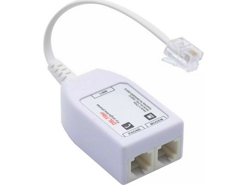 POWERTECH ADSL-06 VDSL Splitter με Φίλτρο RJ11 Λευκό 0038405 POWERTECH ADSL-06 VDSL Splitter με Φίλτρο RJ11 Λευκό 0038405