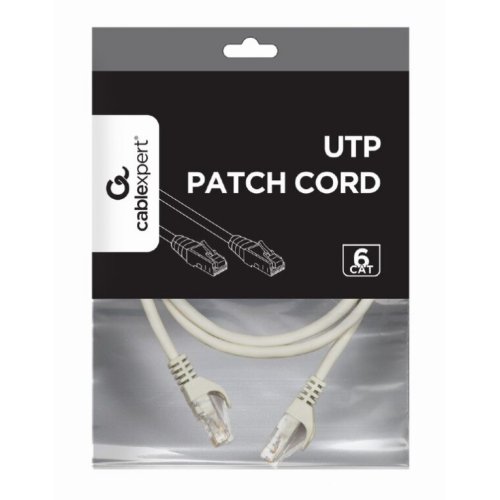 CABLEXPERT PP6U-1M UTP CAT6 PATCH Καλώδιο 1M GREY 0039006