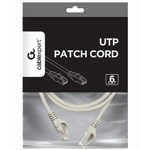 CABLEXPERT PP6U-2M UTP CAT6 PATCH Καλώδιο 2M GREY 0039007