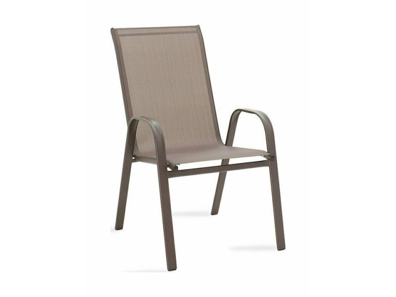 PAKKETO 130-000011 Πολυθρόνα Calan Μέταλλο Καφέ-Textilene (55X75X95) 0039114 PAKKETO 130-000011 Πολυθρόνα Calan Μέταλλο Καφέ-Textilene (55X75X95) 0039114