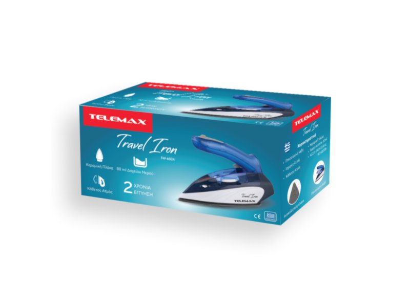 TELEMAX SW - 602A Σίδερο Ταξιδίου Ατμού 1100W 0039191 TELEMAX SW - 602A Σίδερο Ταξιδίου Ατμού 1100W 0039191