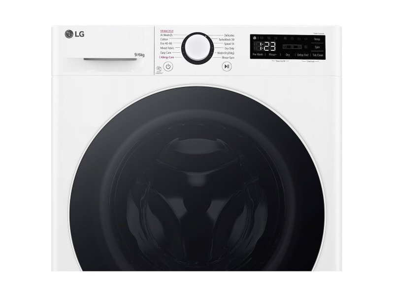 LG D4R5009TSWW Πλυντήριo-Στεγνωτήριο 9kg/6kg Ατμού 1400 Στροφές με Wi-Fi 0039289 LG D4R5009TSWW Πλυντήριo-Στεγνωτήριο 9kg/6kg Ατμού 1400 Στροφές με Wi-Fi 0039289