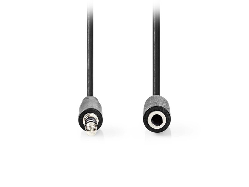 NEDIS CAGL22050BK100 Stereo Audio Cable 3.5mm Male - 3.5mm Female 10.0m Black 0039302 NEDIS CAGL22050BK100 Stereo Audio Cable 3.5mm Male - 3.5mm Female 10.0m Black 0039302