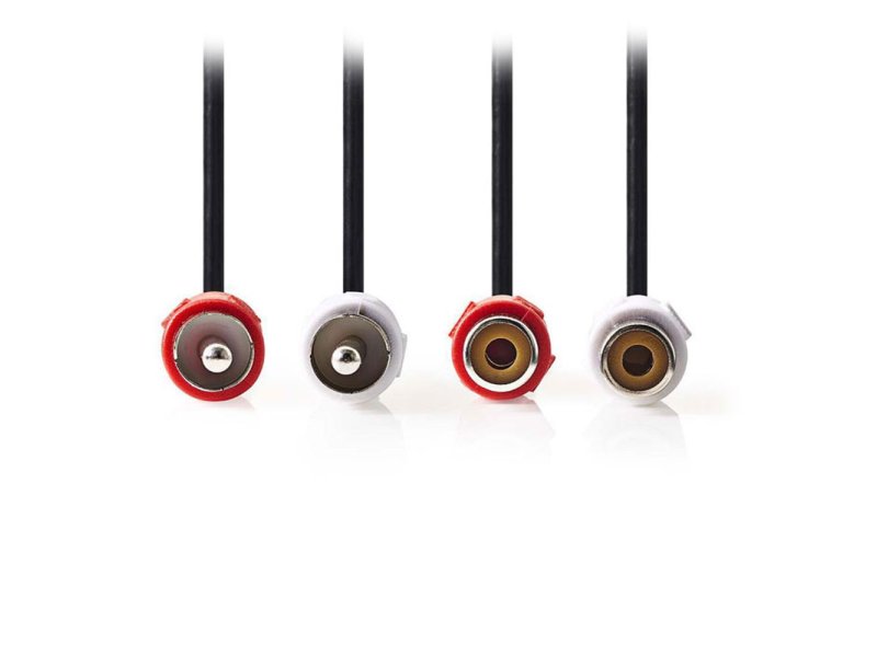 NEDIS CAGP24205BK50 Stereo Audio Cable 2x RCA Male- 2x RCA Female 5m Black 0039304 NEDIS CAGP24205BK50 Stereo Audio Cable 2x RCA Male- 2x RCA Female 5m Black 0039304