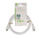 NEDIS CSGL40000WT15 Καλώδιο Κεραίας RF αρσ. - RF θηλ. 90dB 1.50m Λευκό 0039305 NEDIS CSGL40000WT15 Καλώδιο Κεραίας RF αρσ. - RF θηλ. 90dB 1.50m Λευκό 0039305
