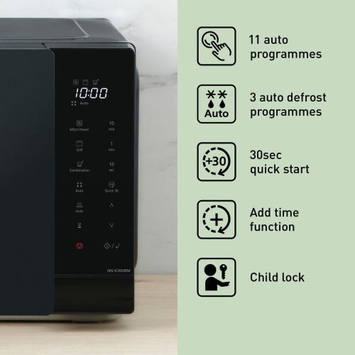 PANASONIC NN-K36NBMEP Φούρνος Μικροκυμάτων με Grill 24lt Μαύρος 0039741