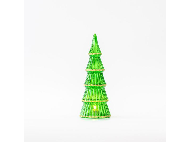 EUROLAMP 600-45751 Γυάλινο Δεντράκι Πράσινο Φωτιζόμενο 8,5χ28cm 0039953 EUROLAMP 600-45751 Γυάλινο Δεντράκι Πράσινο Φωτιζόμενο 8,5χ28cm 0039953