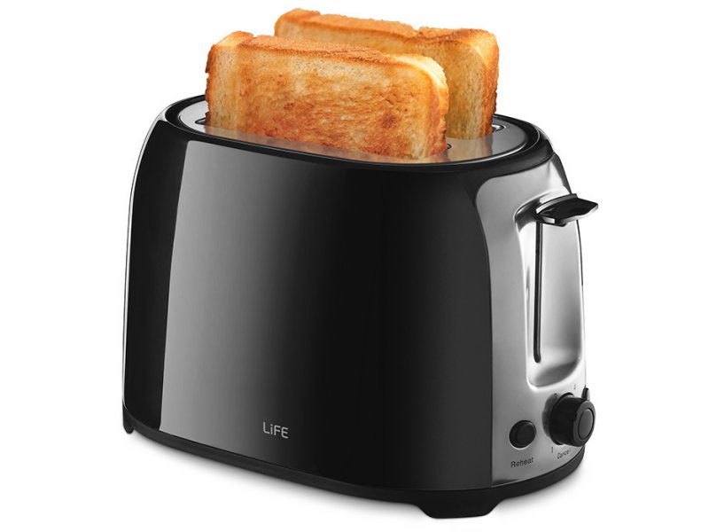 LIFE CRISPY Φρυγανιέρα 2 Θέσεων 750W Μαύρη 0040160 LIFE CRISPY Φρυγανιέρα 2 Θέσεων 750W Μαύρη 0040160