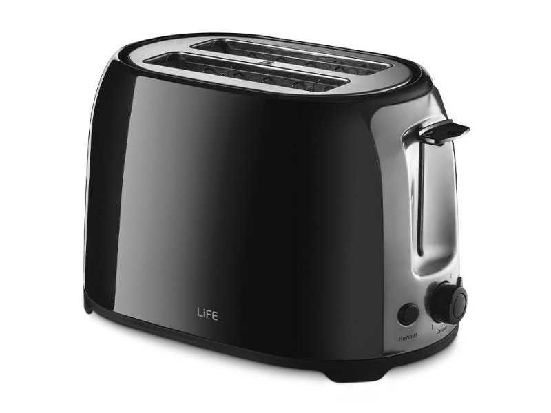 LIFE CRISPY Φρυγανιέρα 2 Θέσεων 750W Μαύρη 0040160 LIFE CRISPY Φρυγανιέρα 2 Θέσεων 750W Μαύρη 0040160